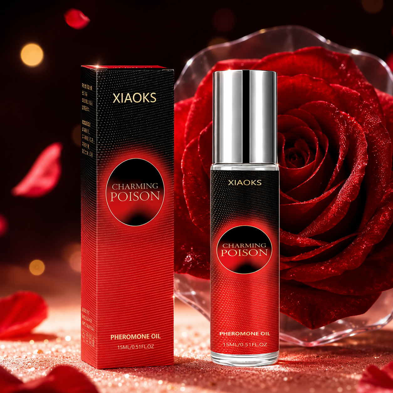 Perfume Light Fragrance - Women's Rose Pheromone Roll-On Perfume, with