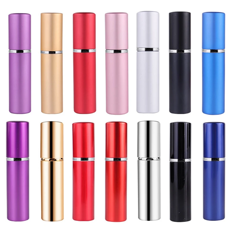 Perfume Fragrance Dispenser - 5/10PCS 5ML Aluminum Refillable Perfume Bottle