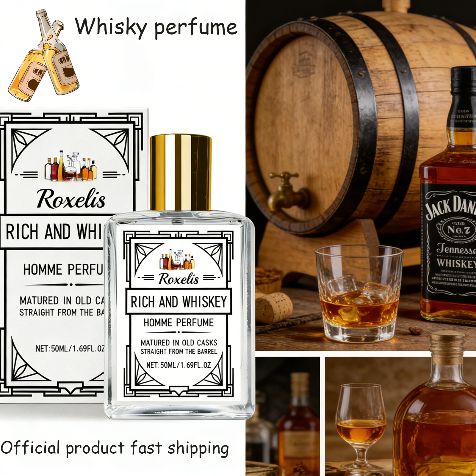 Fragrance And Perfume - Roxelis 50ml Charm Whisky Men's perfume