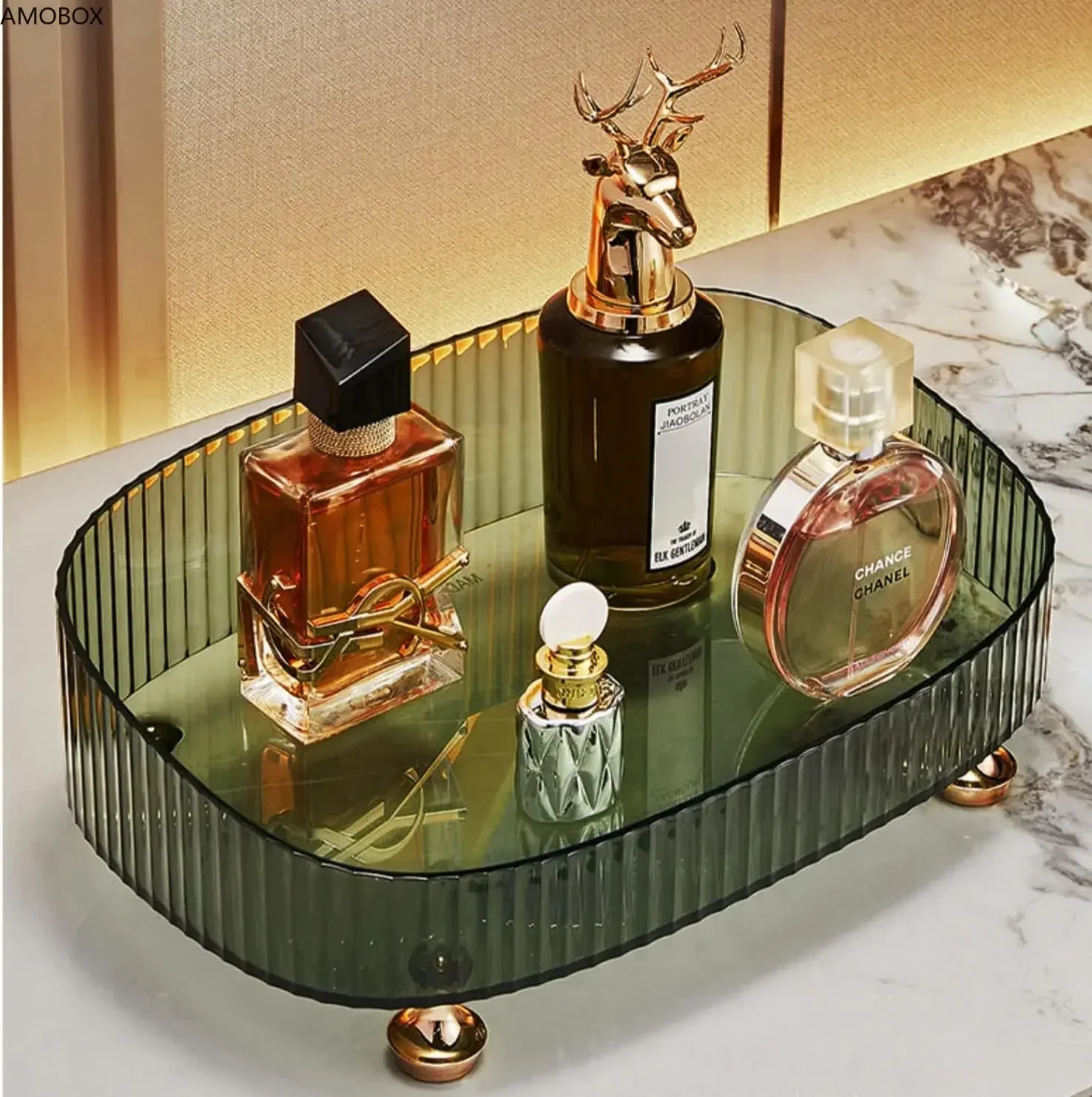 Perfume Decant Sample - Large Capacity Perfume Dresser Transparent Desktop