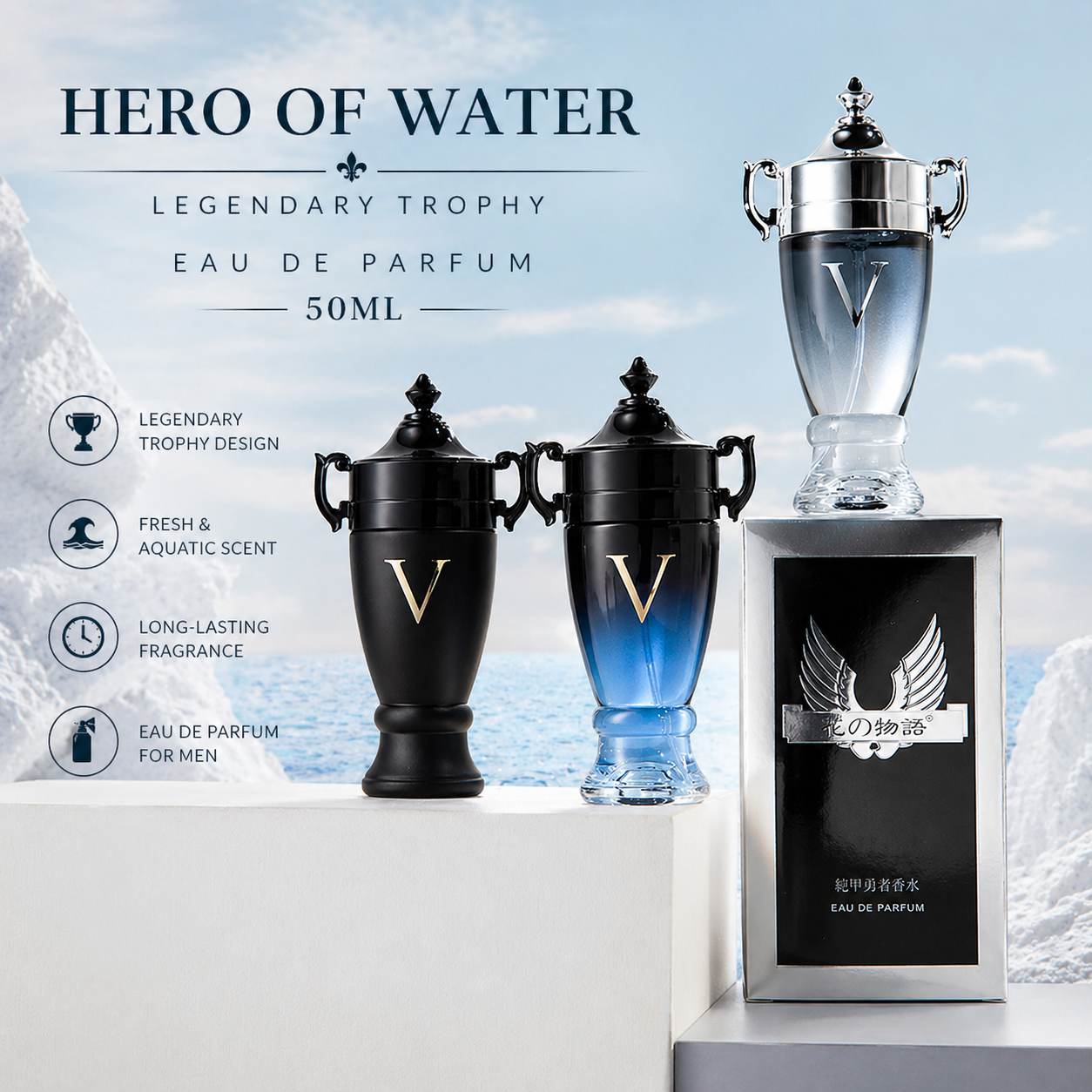 Perfume Và Fragrance - V Hero Men's Perfume Long Lasting
