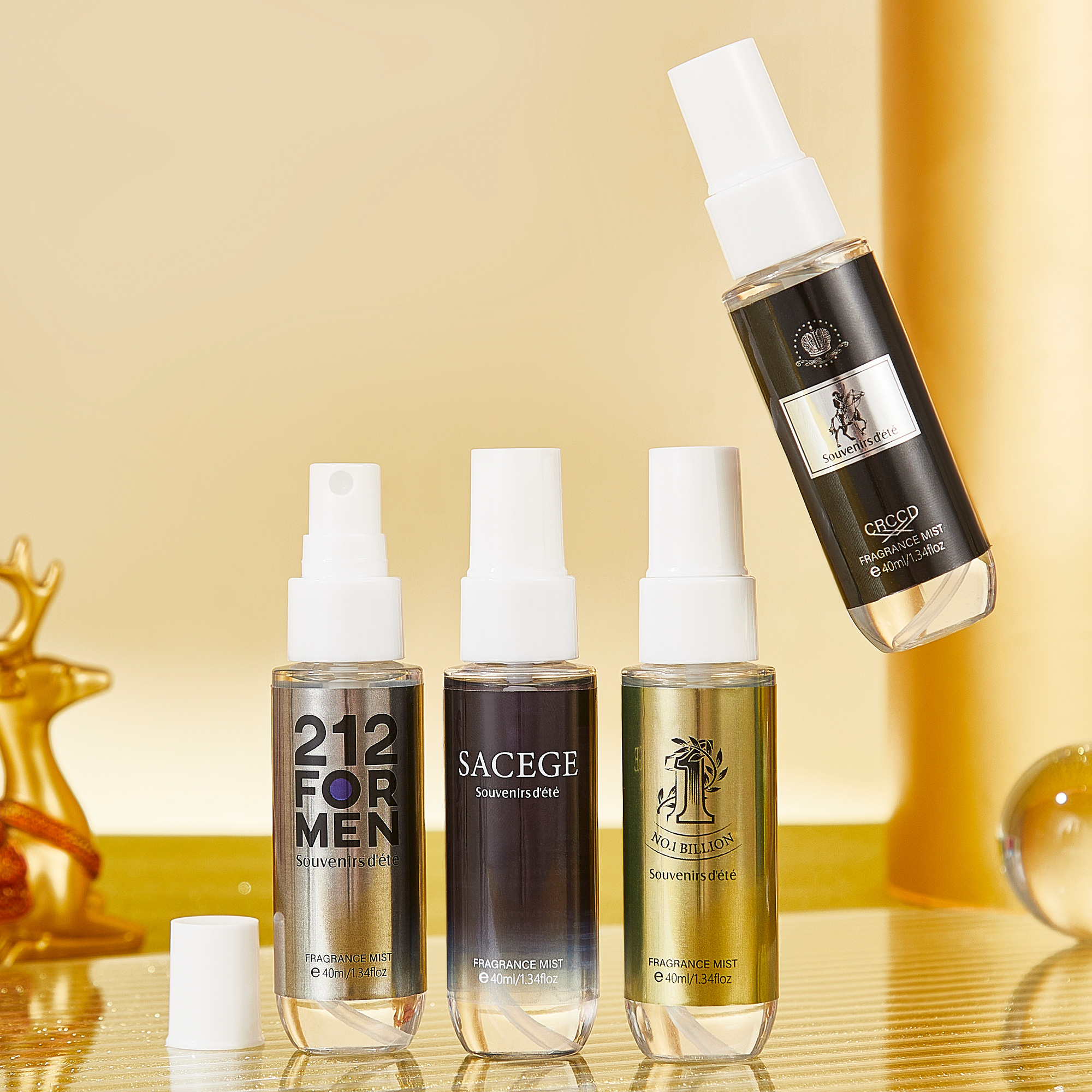 4pcs black gold men's perfume, - Perfume Fragrance Samples recensie en prijs