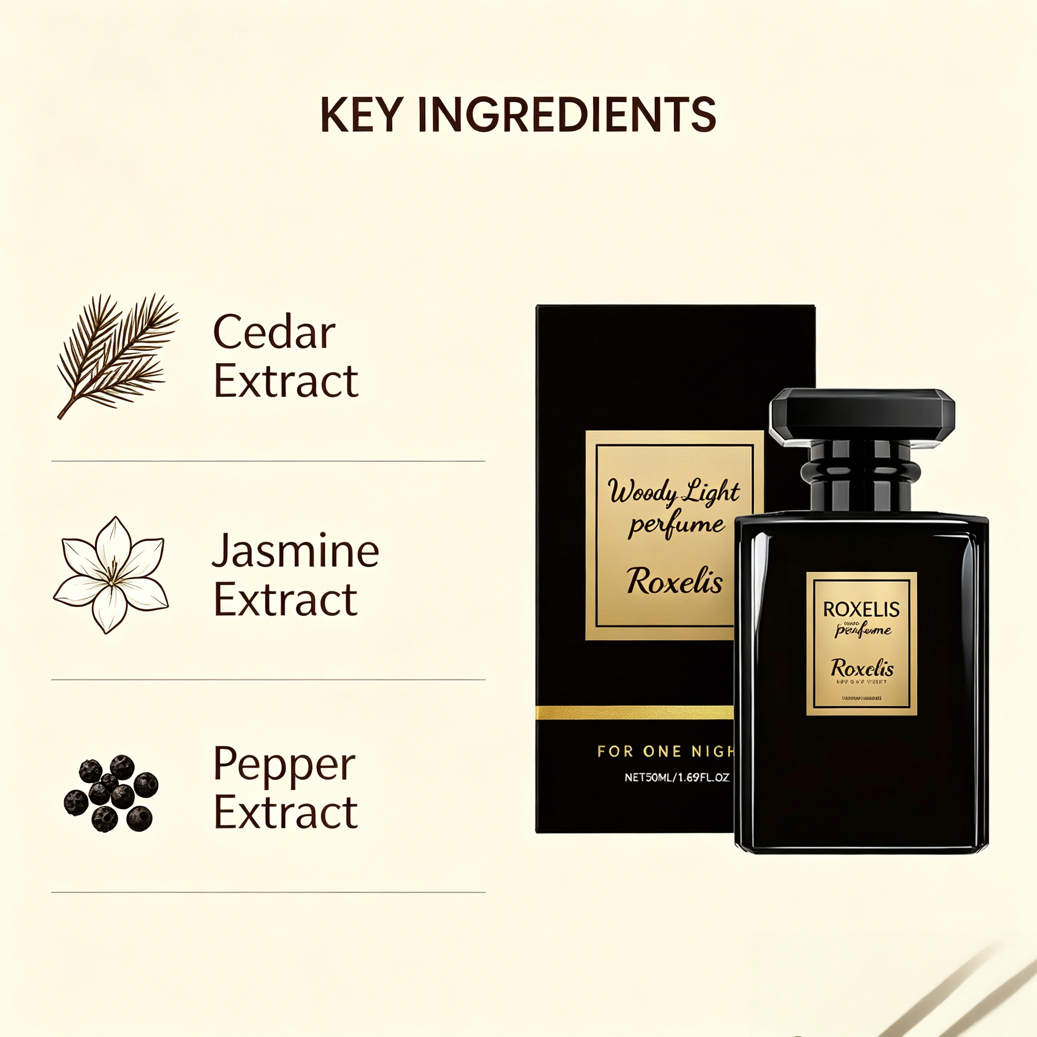 ROXELIS Woody Light Perfume, L - Perfume Light Fragrance recensie en prijs