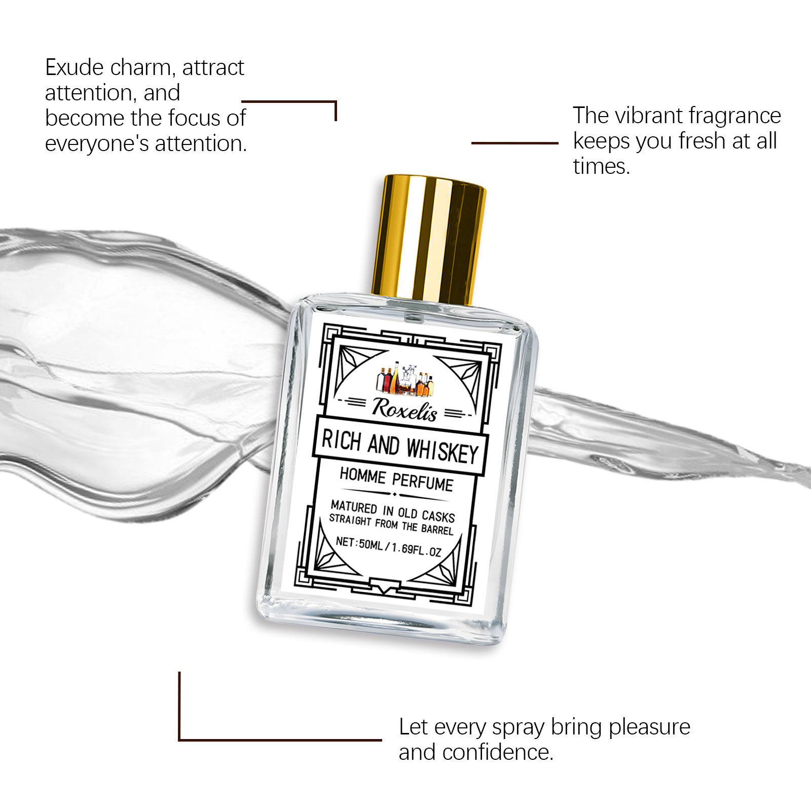 Roxelis 50ml Charm Whisky Men' - Fragrance And Perfume recensie en prijs